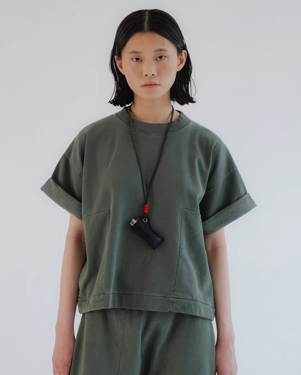 Boxy Tee Forest Green