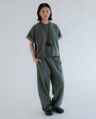 Boxy Tee Forest Green