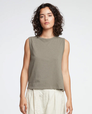 Boxy Muscle tee Off White