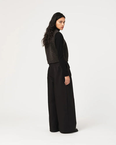 Welsh Vest - Asphalt Neppy Wool