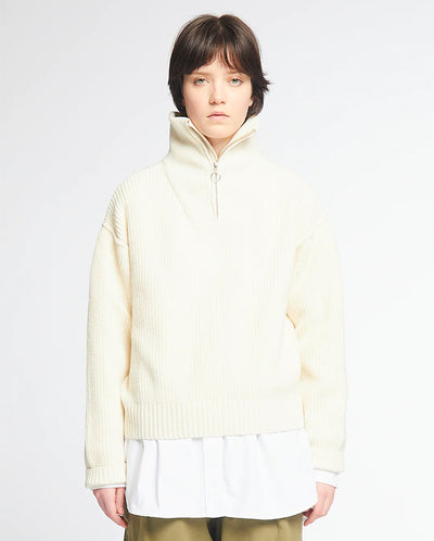 Fly Deck Merino Sweater Off White