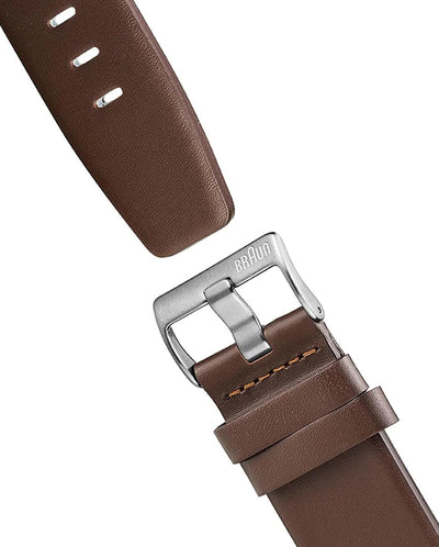 Braun Watch White Dial/Brown Strap