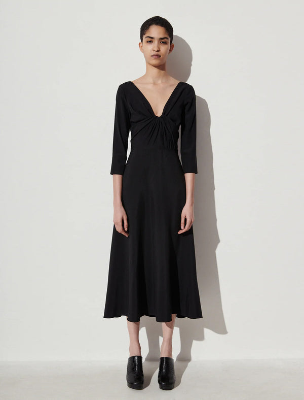 Balance Stretch Silk Dress BLACK