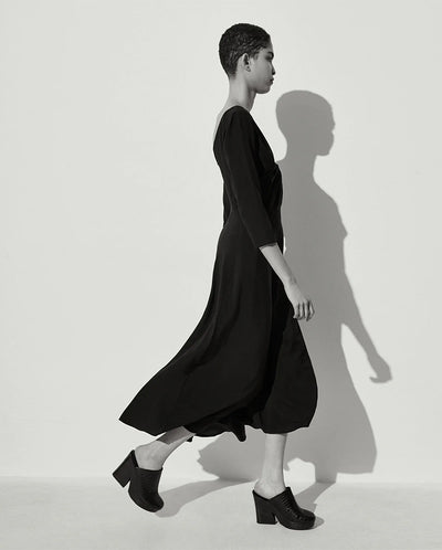 Balance Stretch Silk Dress BLACK
