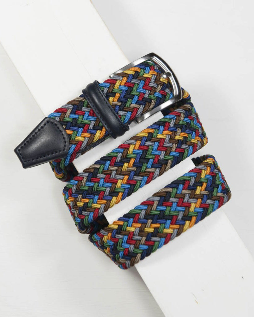 Woven belt - Multi Colour - Dark