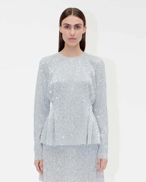 Glory Sequin top SILVER