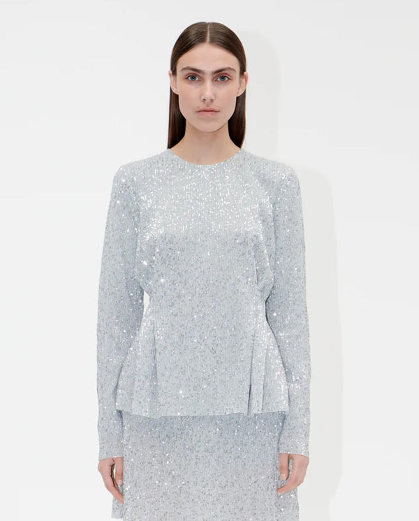 Glory Sequin top SILVER