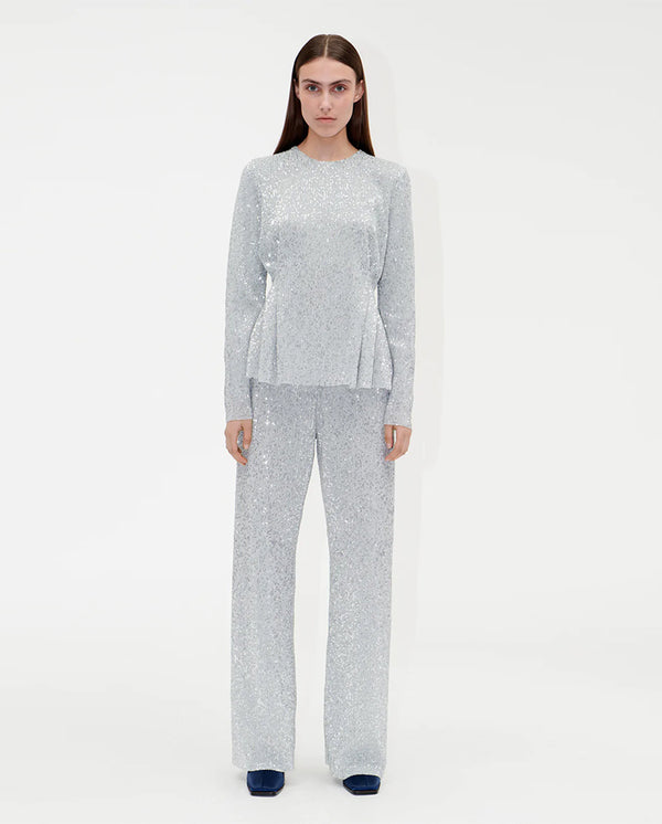 Glory Sequin top SILVER