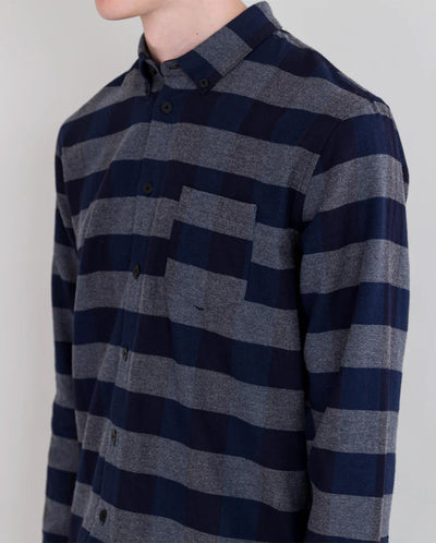 Relaxed Fit Shirt Ink Flannel Check