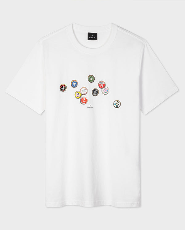 Bottle top tee WHITE