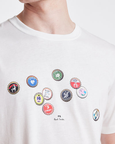 Bottle top tee WHITE