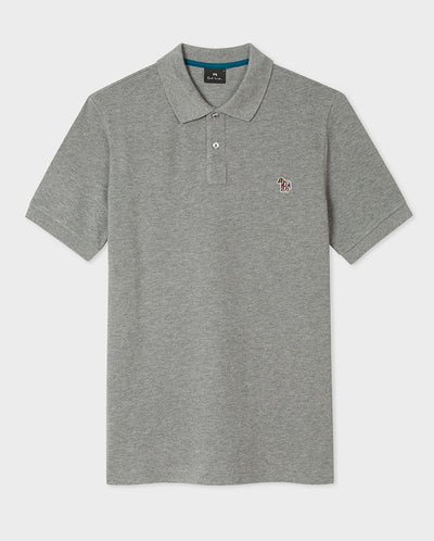 Knitted Zebra Polo LIGHT GREY