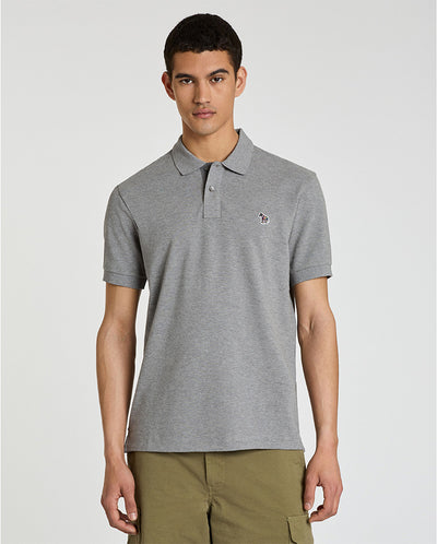 Knitted Zebra Polo LIGHT GREY
