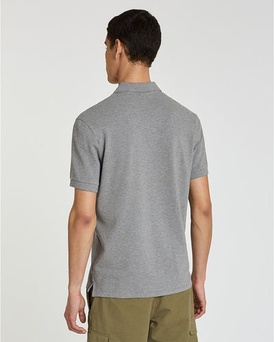Knitted Zebra Polo LIGHT GREY