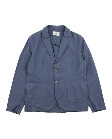 Patch Overshirt Blue Crinkle