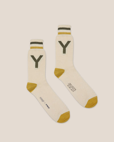 Y Motif socks Green / Yellow