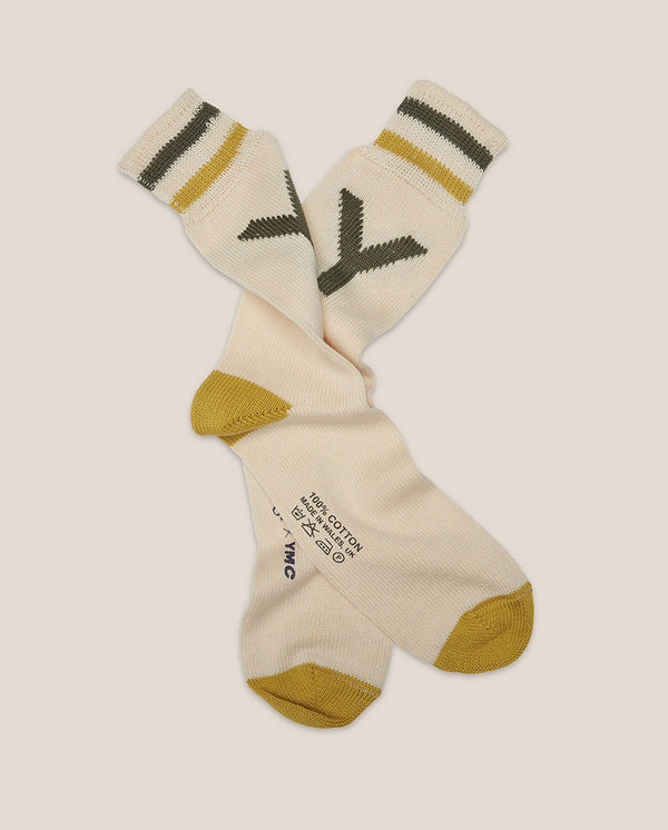 Y Motif socks Green / Yellow