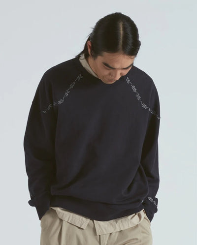 Oversized Sweatshirt Brushed Navy