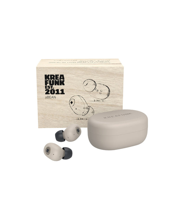 KREAFUNK aBean Headphones Ivory Sand