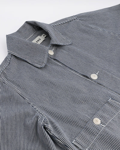 Aubrac Stripe Jacket Off white / Navy Stripes