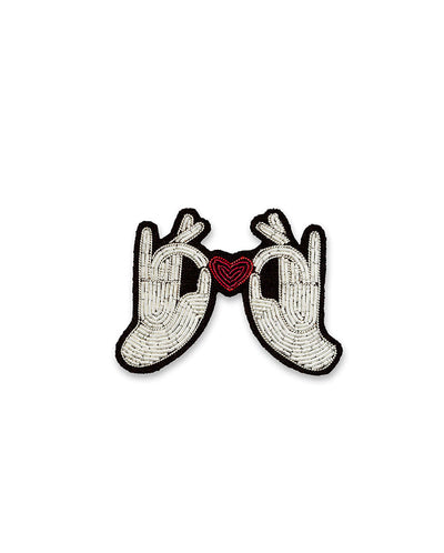 Hands & Heart Brooch MULTI